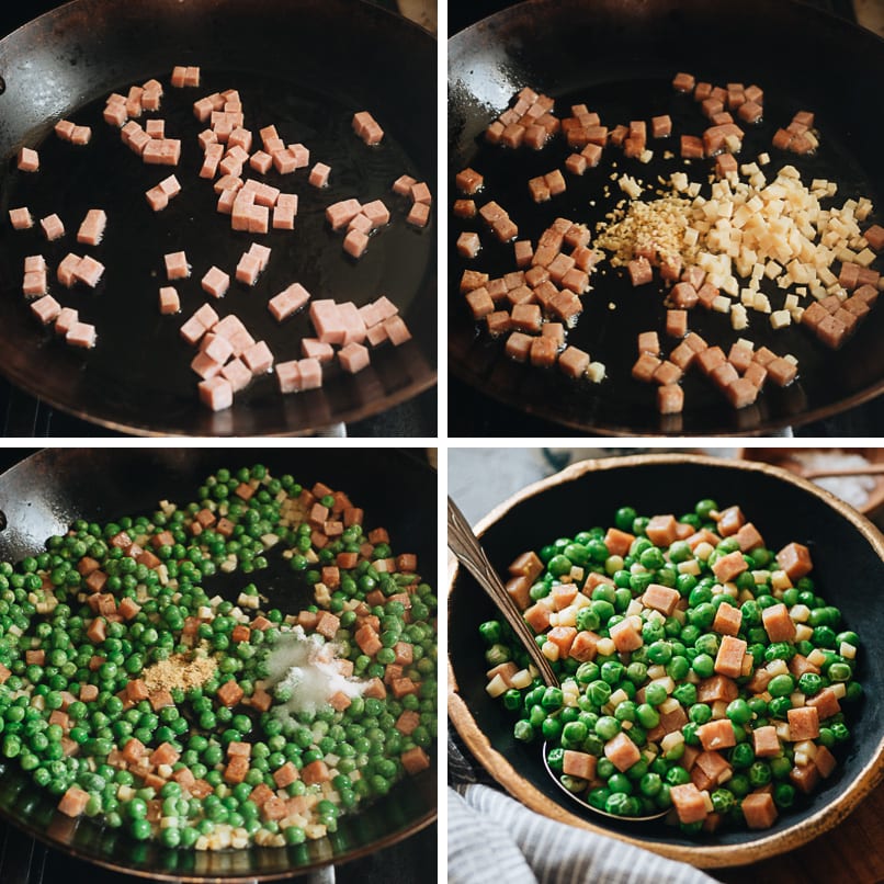 cook frozen peas on stove