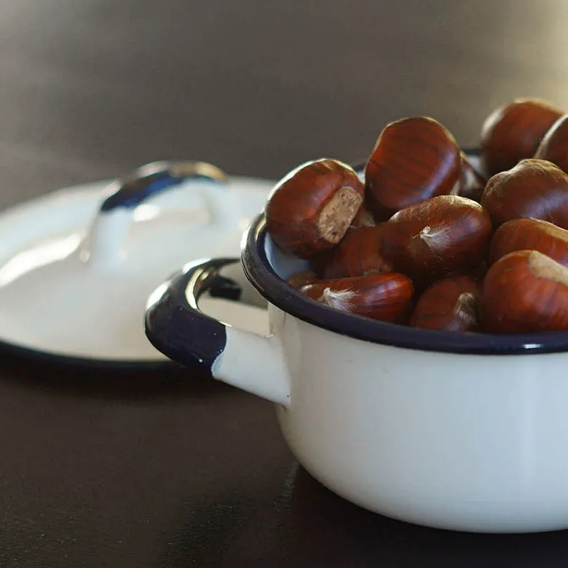 cook chestnuts on stove