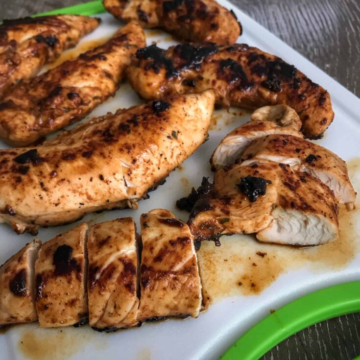  chicken breast on stove