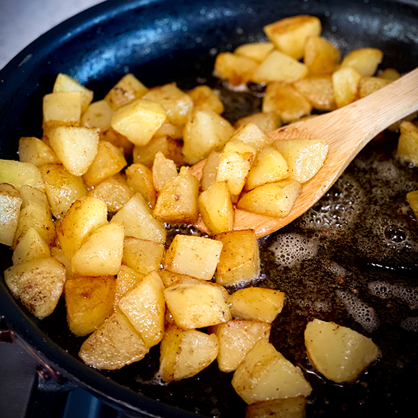  fries on stove