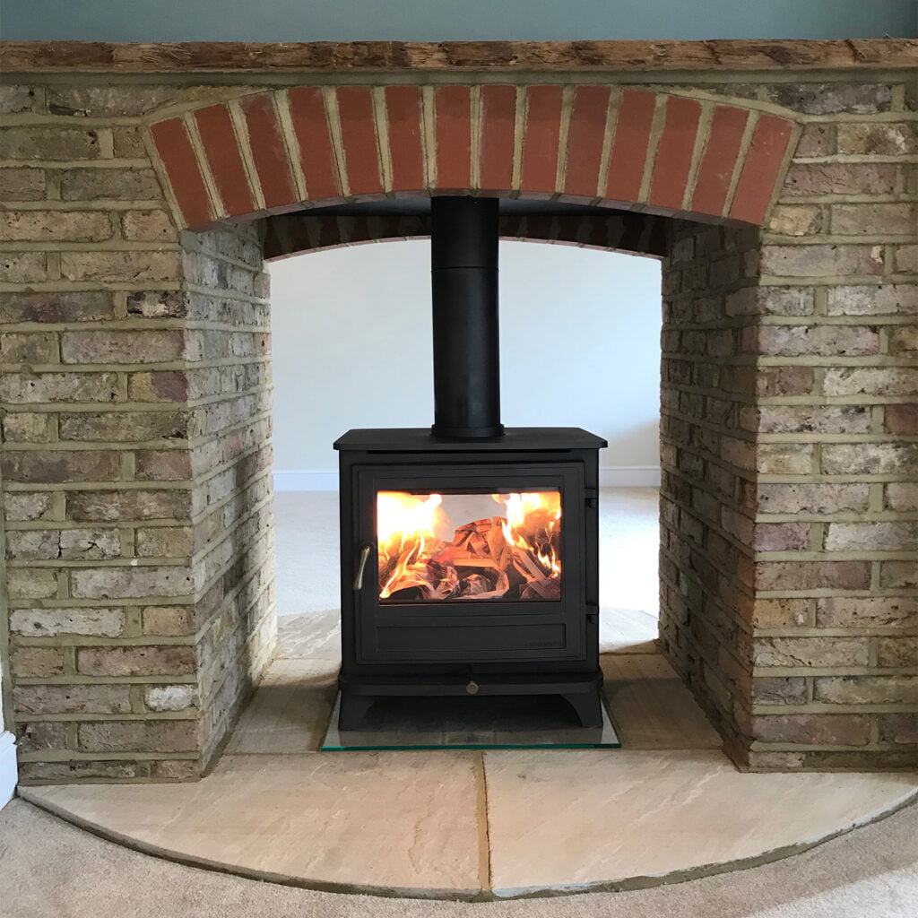 how to install a wood burning stove