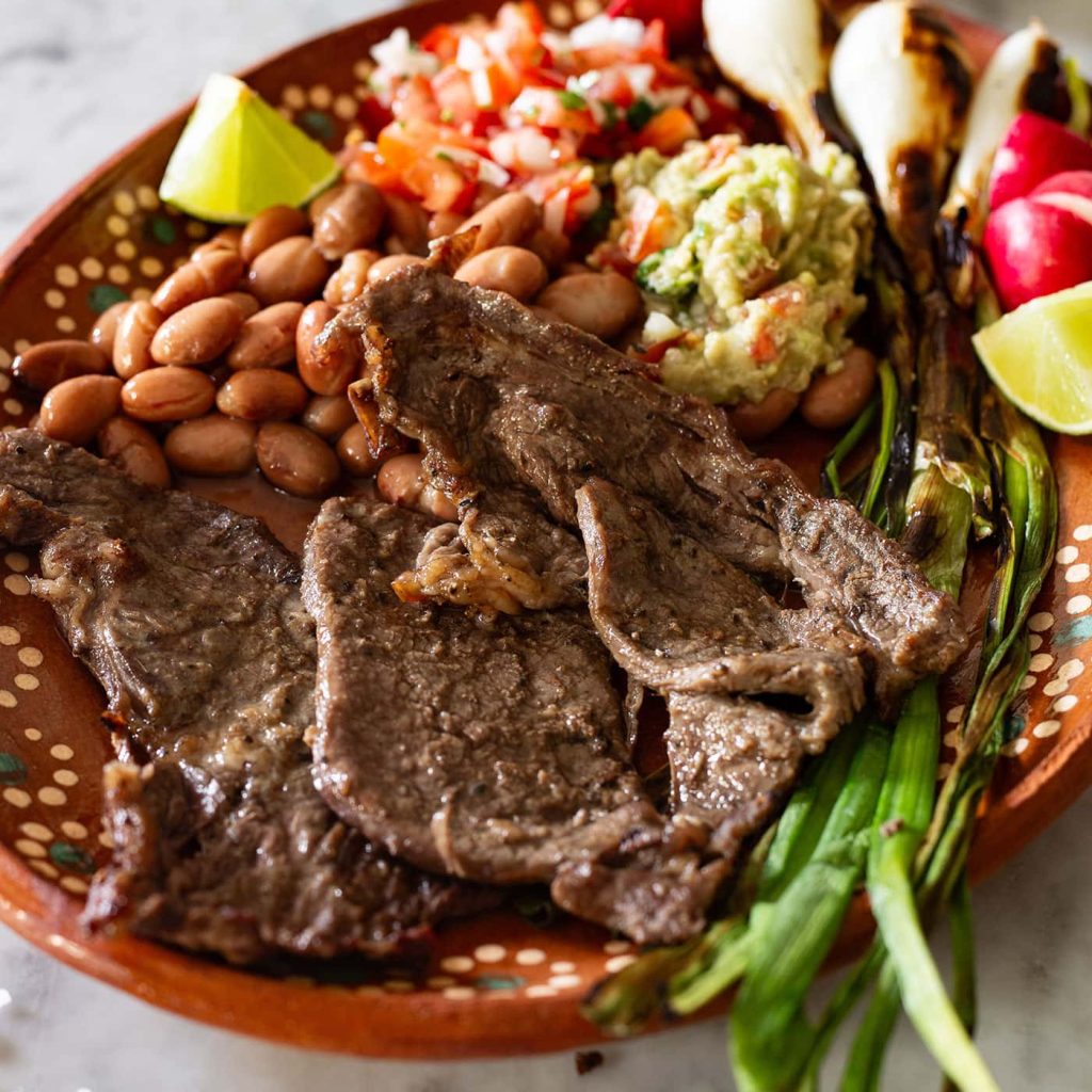 how long to cook carne asada on stove