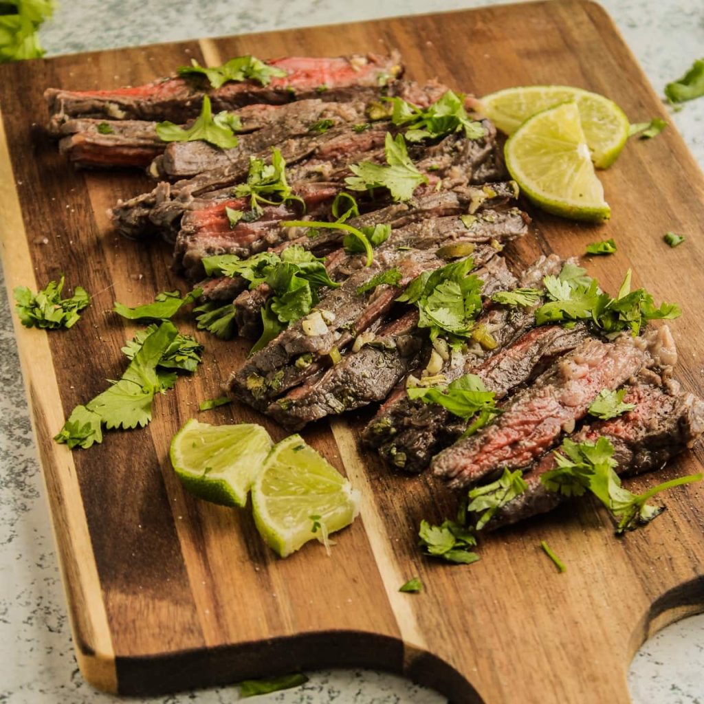 how long to cook carne asada on stove