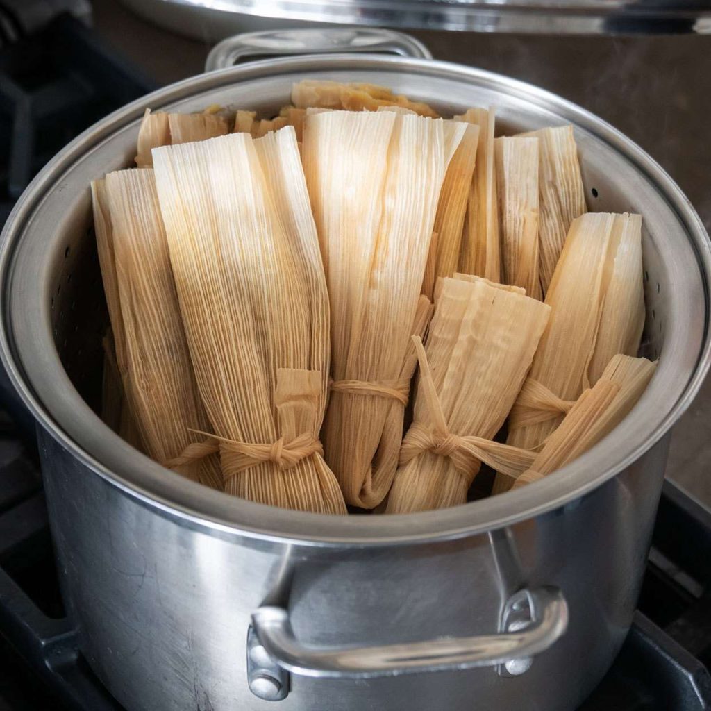 how long to cook tamales on stove