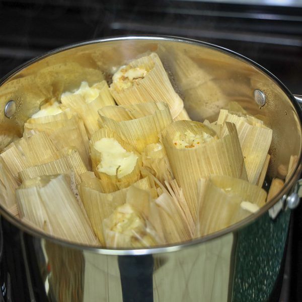 how long to cook tamales on stove